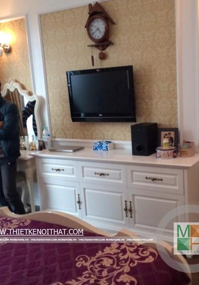 Thi công nội thất chung cư tân cổ điển cao cấp tại Mandarin Garden - Nhà Anh Dũng